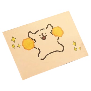 线条小狗表白小狗吉伊卡哇黄油小熊蜡笔小新信封信纸牛皮纸套装加厚高级感贺卡手写信成长礼卡通生日儿童