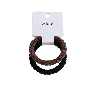 ins秋冬可爱彩色毛绒扎头皮筋女