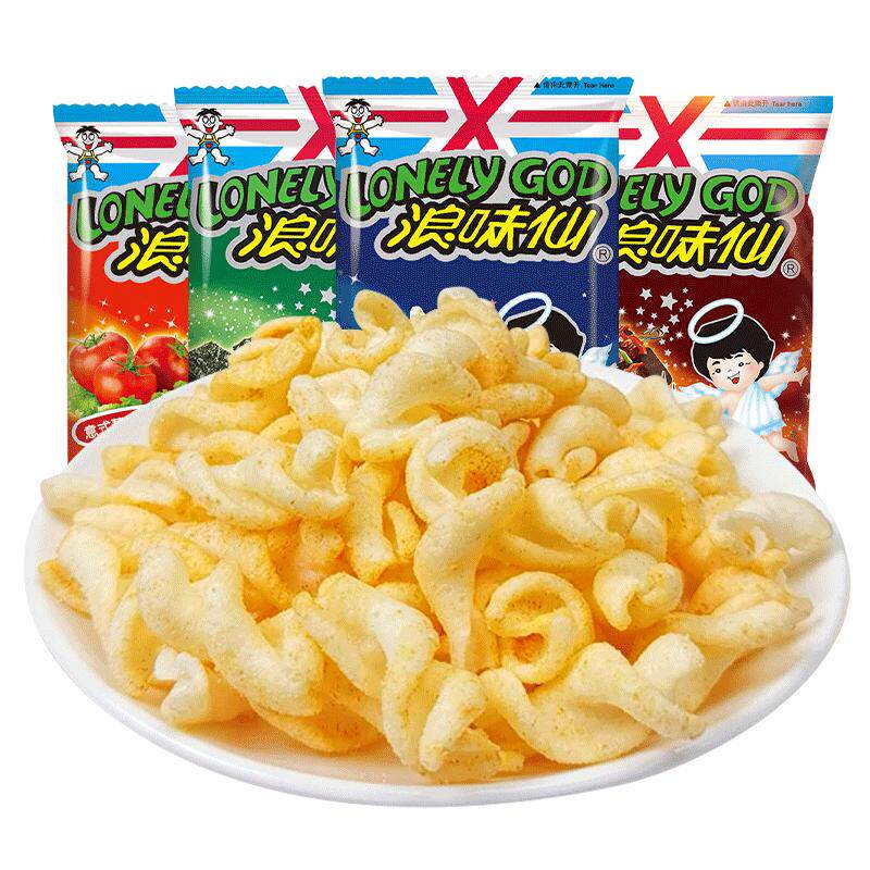 旺旺浪味仙大礼包蔬菜味大包装旺仔膨化食品非薯片儿童休闲小零食