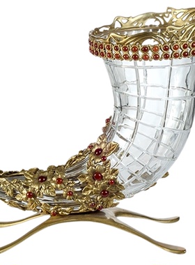 卡斯特兰水晶摆件花器花几饰品