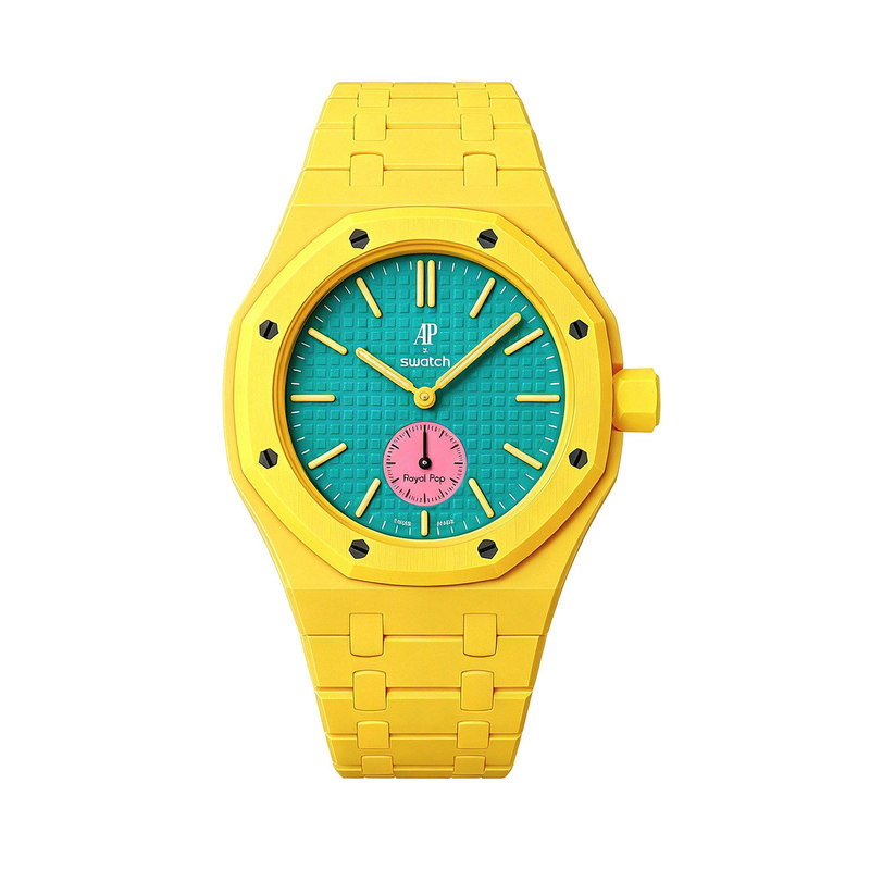 改装正品SWATCH斯沃琪联名AP皇家橡树怀表挂表带秒表机械手表腕表