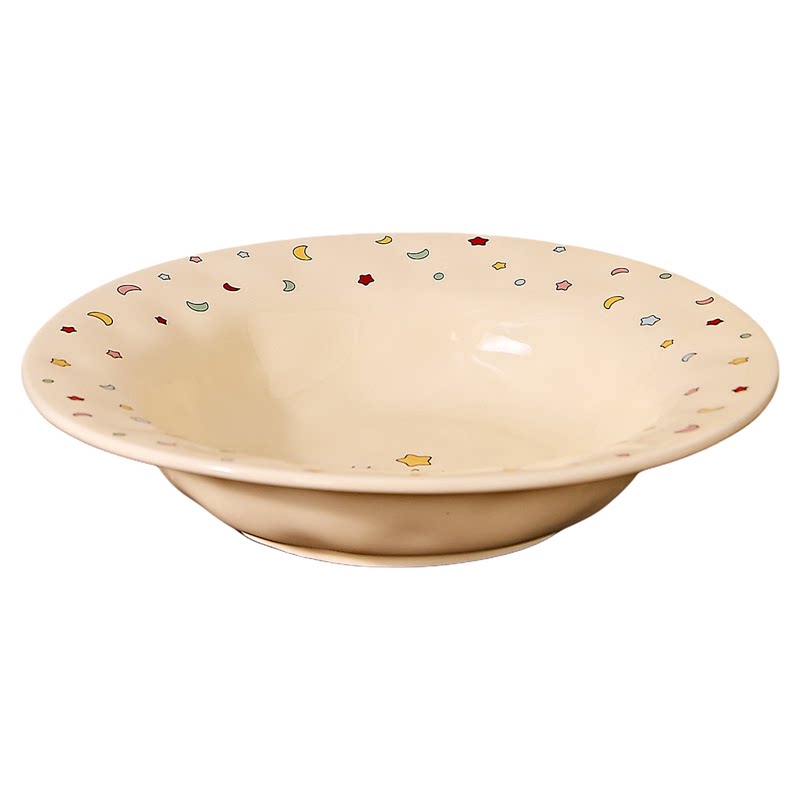 陶瓷星星盘子家用釉下彩菜盘高颜值奶油餐具餐盘水果蛋糕套装甜品