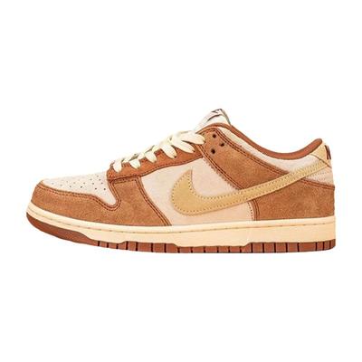 上尚JJ Nike Dunk low 米白棕摩卡麂皮倒钩低帮板鞋 DD1390-100