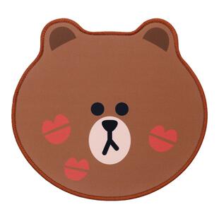 台湾LINE FRIENDS布朗熊鼠标垫桌垫BT21布面KT笔记本台式电脑垫子