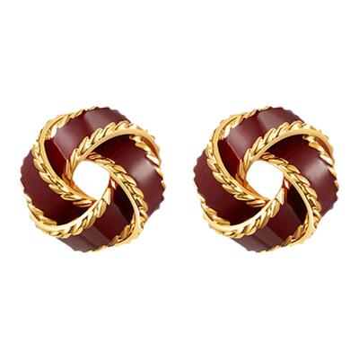 红色耳环耳饰新款爆款