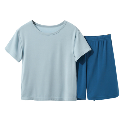 儿童睡衣莫代尔夏季薄款短袖套装
