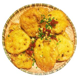 鲜肉酥香藕夹湖北特产炸藕盒传统炸藕合藕饼油炸莲藕炸藕夹360g