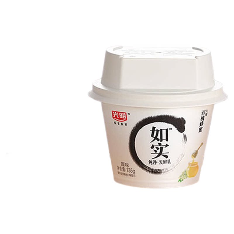 光明如实酸奶发酵乳 高蛋白希腊发酵乳（135g*1  杯）