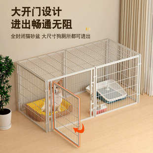 狗围栏室内宠物栅栏中型犬小型犬家用一室一厅一卫狗窝柯基狗笼子