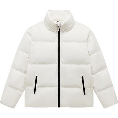 特步男立领羽绒服保暖防风