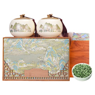 送礼茶叶礼盒装花果香碧螺春绿茶高级高档春节过年送礼品长辈领导