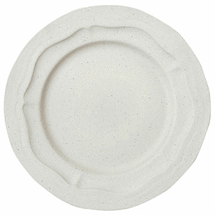 法国进口Jars RÉFECTOIRE陶瓷浮雕餐盘亮釉哑光沙色深盘椭圆盘