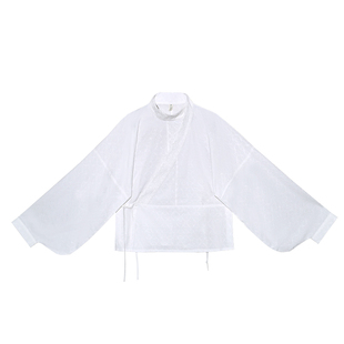 猫戏团团 清水溪汉初晋制交领垂胡袖松紧八破交窬裙春秋汉服女