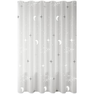 浴室浴帘加厚高档防水布卫生间洗澡隔断帘套装免打孔洗澡间门帘子