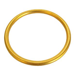 越南沙金传承手镯女仿黄金999不掉色镀金素圈实心古法金镯子结婚