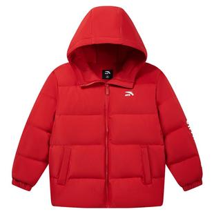 马年新年红色安踏儿童羽绒服男童四防2025冬季新款外套上衣面包服