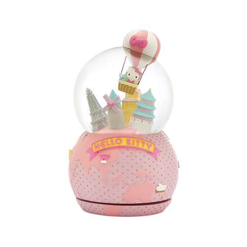 JARLL赞尔HelloKitty水晶球音乐盒环游八音盒毕业生日礼物送女友