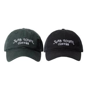 SLAB TOWN  富民长乐经典logo潮流日系可调节刺绣弯檐鸭舌帽