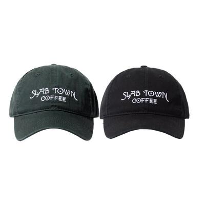 SLAB TOWN  富民长乐经典logo潮流日系可调节刺绣弯檐鸭舌帽