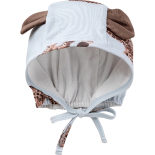 「指定豹富」aqpa婴儿帽子新生儿宝宝胎帽小月龄保暖护卤门帽外出