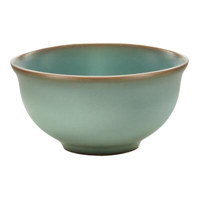 东道汝窑冰裂釉陶瓷茶杯