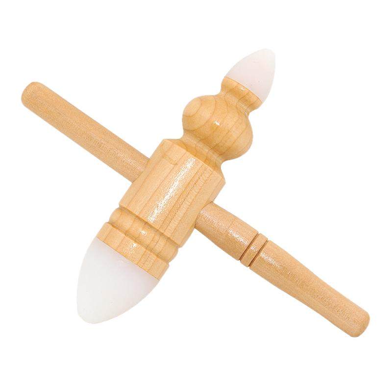 吉缘原始点按摩工具十字架形硅胶头按摩棒头部颈椎足底穴位按摩器
