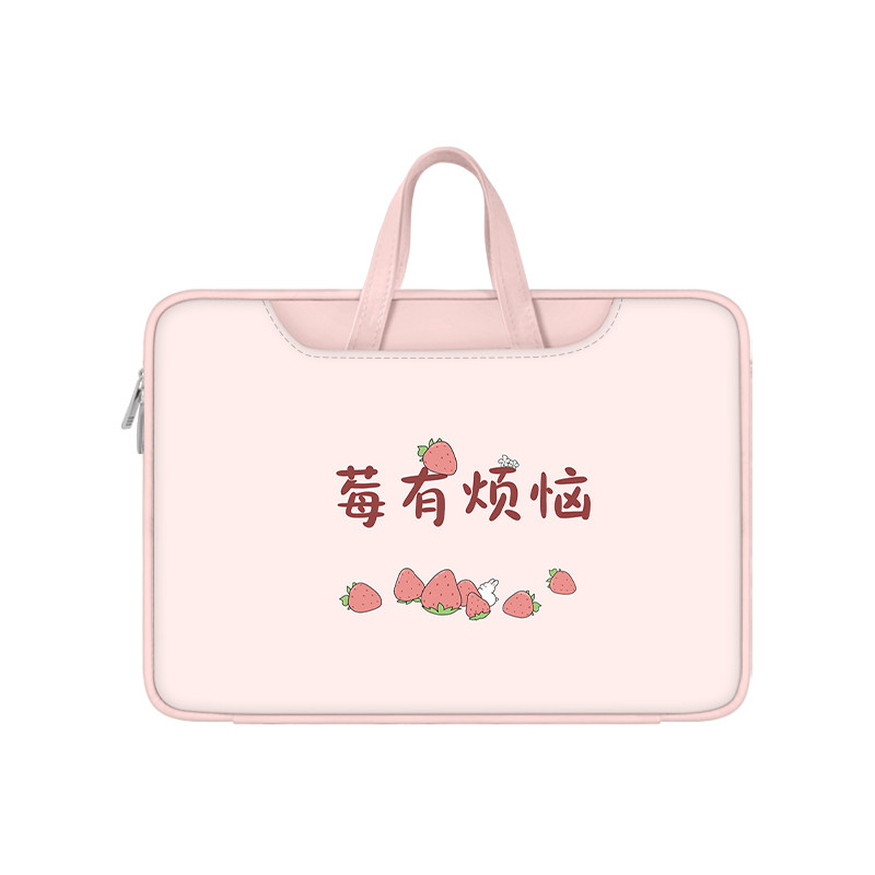 笔记本手提电脑包女适用华为matebook14苹果macbook15点6寸联想小新air13.3pro15.6戴尔16高颜值内胆保护套