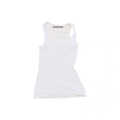 花纱提花镂空背心简约