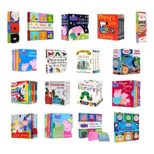 一根毛手掌书英文原版英语绘本peppa手掌书婴儿儿童宝宝手掌翻翻书积木书小猪佩奇小鼠波波好饿的毛毛虫托马斯Thomas安静亲子启蒙