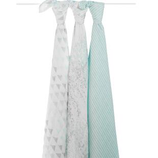 adenanais竹棉包单新生婴儿防惊跳襁褓纱布巾盖毯包被宝宝床单