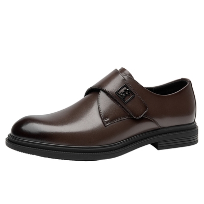 梦特娇官方旗舰头层牛皮休闲皮鞋