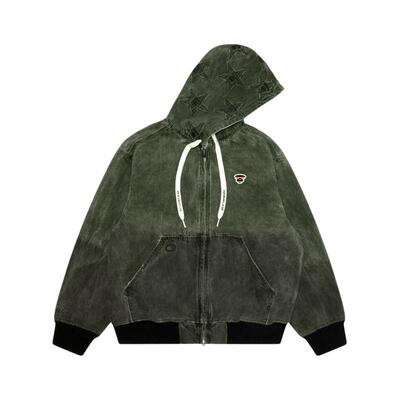 Aape星星猿人复古水洗做旧夹克