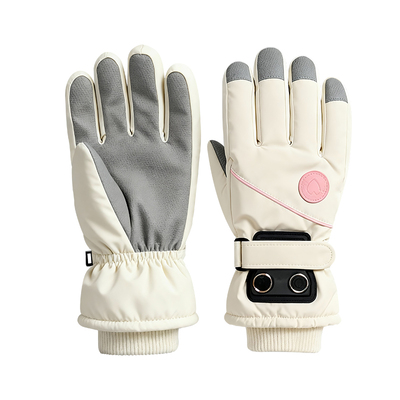 女士充电加热手套骑行防寒保暖