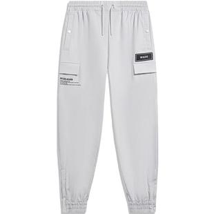 LI-NING/李宁男子韦德系列潮流舒适宽松运动休闲长裤AKXT215-B品