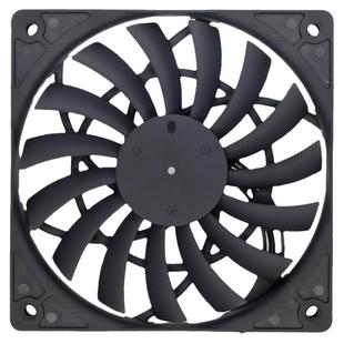 慧尔德冰魂F12012超薄机箱风扇厚度仅12mm迷你机箱散热4PIN调速