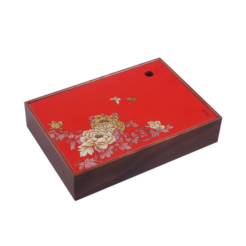 晋元恒漆器复古风手绘喜庆干果盒