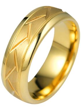 飒雅男士钨金高级感戒指