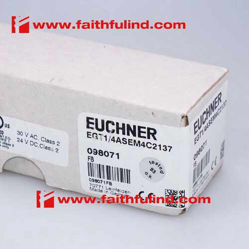 议价Euchner 098071 安士能全新安全开关 EGT1/4ASEM4C2137