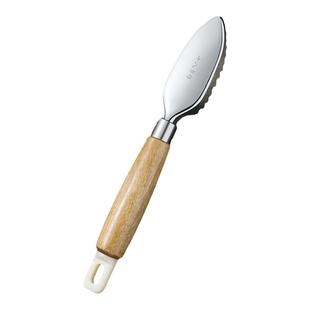 十八子作鱼鳞刨木柄鱼鳞刀刮鱼鳞神器削皮刀打鳞器去鱼鳞专用工具