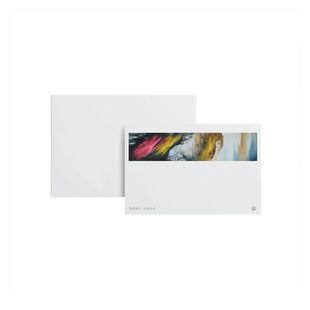 kp289新中式写意山水油画节日售后感谢邀请商务通用贺卡明信片