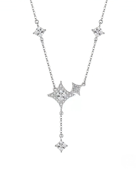 漫天星辰不及你纯银项链