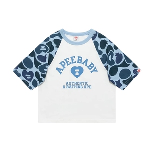 BAPE SS26 APEE by A BATHING APE短袖辣妹感迷彩多巴胺撞色T恤