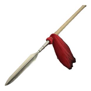 花纹钢锻打红缨枪竹木杆长枪长矛手工芦叶枪霸王枪武术影视器械