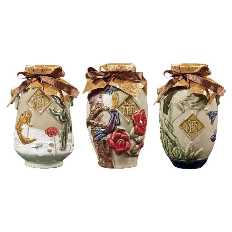 九江双蒸博物馆鱼花竹白酒珍藏纯粮食酒米香酒春节送长辈春节礼盒