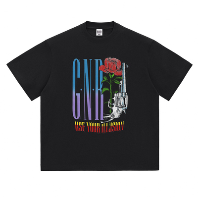 热石GunsNRoses枪花乐队硬摇滚T