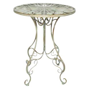 复古法式花园露台桌椅喝茶桌椅组合户外庭院阳台休闲折叠铁艺椅子