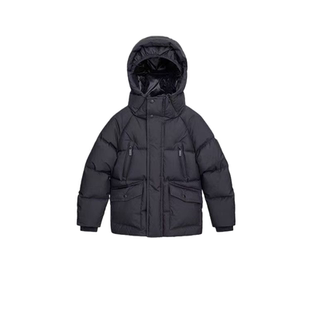 保姆同款极寒儿童羽绒服男童女童中长款加厚防风连帽保暖羽绒外套