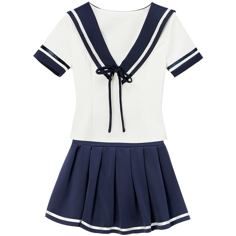 新款26技师性感减龄工作服显瘦遮肚夜店风分体裙学生女jk制服按摩