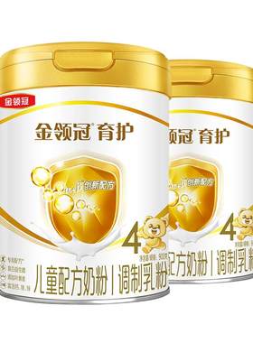 伊利金领冠奶粉育护4段3岁-6岁儿童成长配方牛奶粉900g*2罐