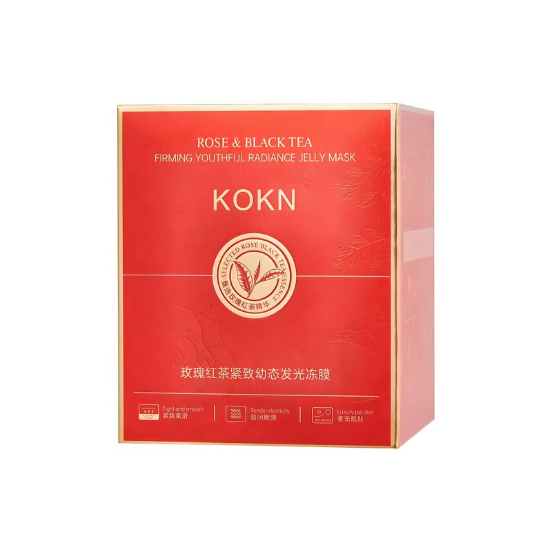 KOKN玫瑰红茶紧致淡纹冻膜